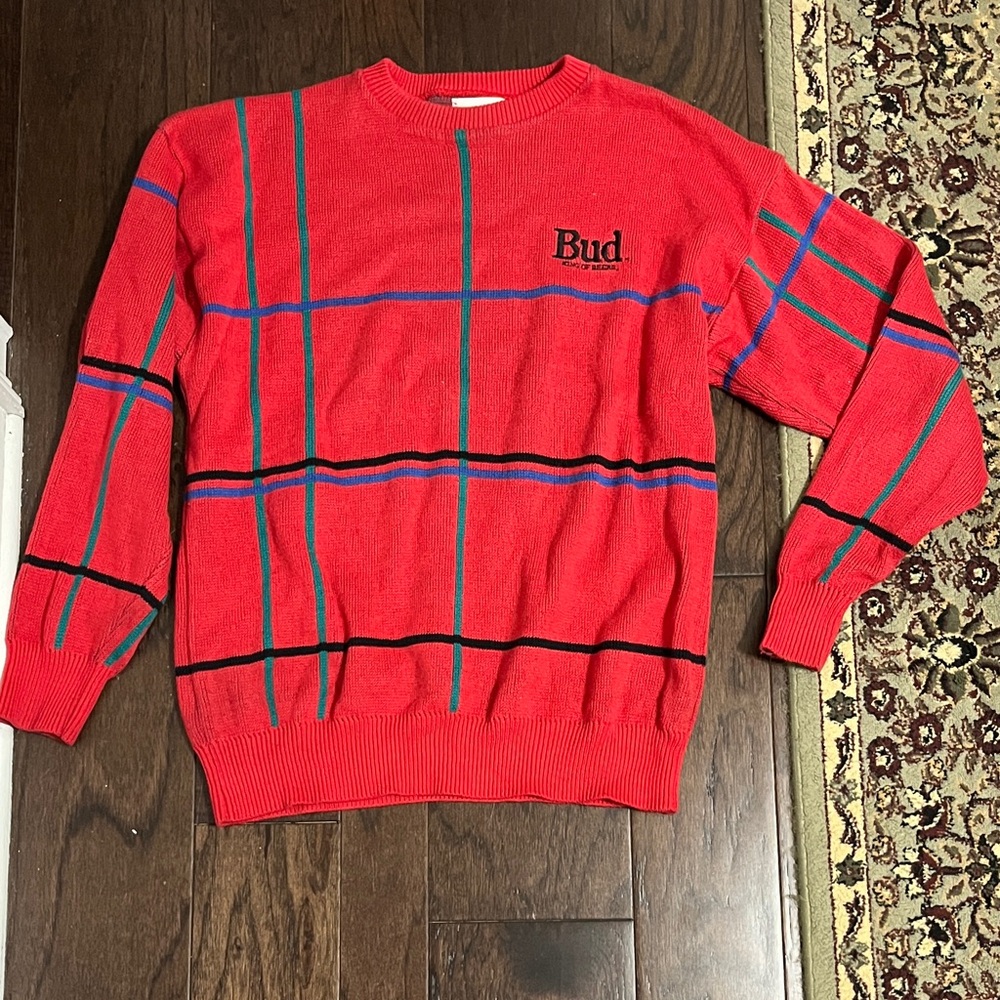 Vintage “Bud, Kings of Beers” sweater, size large